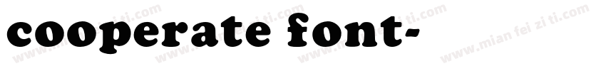 cooperate font字体转换
